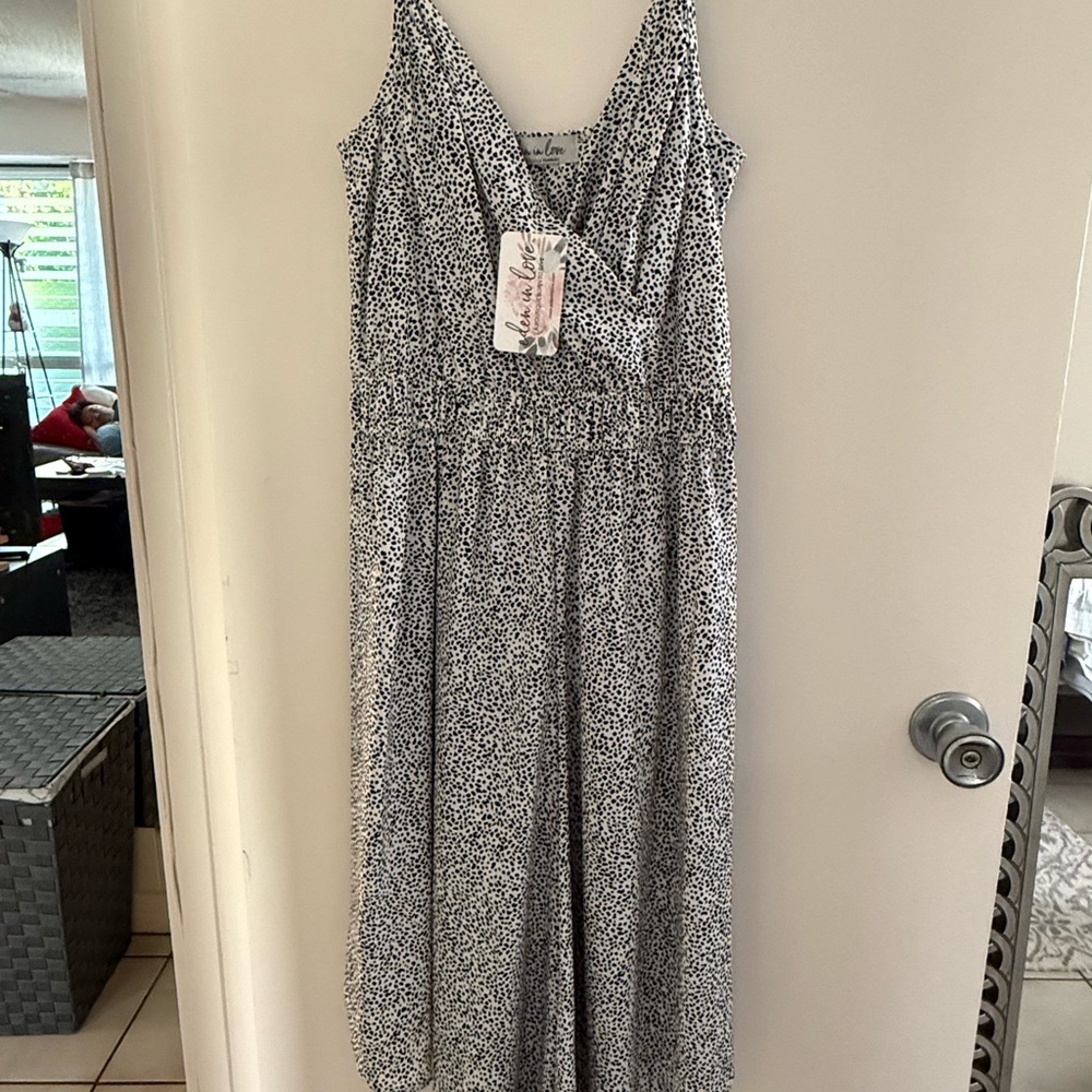 Eden in Love Black and White Jumpsuit